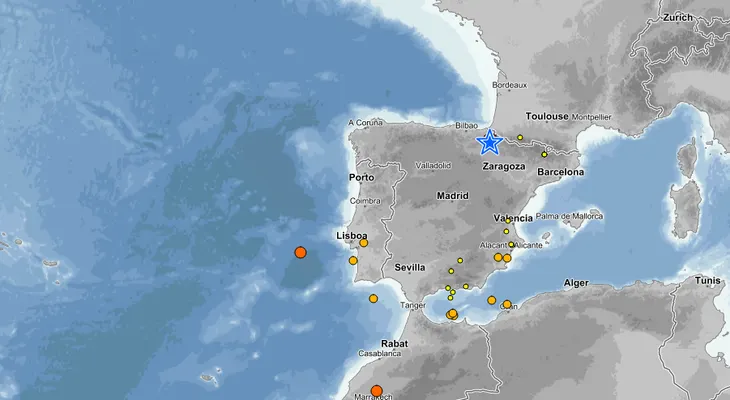 Un sismo de magnitud 4,4 despierta a los residentes de Pamplona, al norte de España