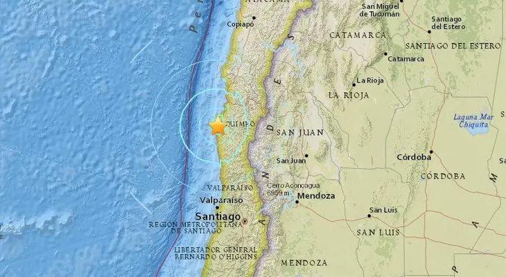 Sismo de magnitud 6,4 sacude centro y norte de Chile