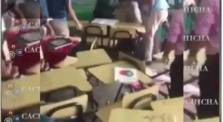 Siguen pleito entre estudiantes: dos se pelean en el Liceo Ciprián Valdez, de Herrera