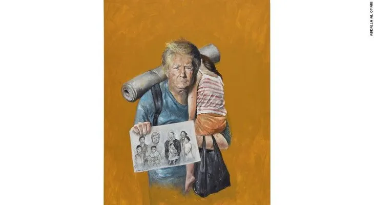 Así se verían Trump y otros líderes mundiales si fueran refugiados