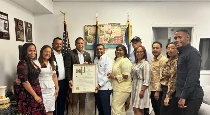 Alcalde de Los Alcarrizos es reconocido por Asambleísta Estado de NY, George Álvarez