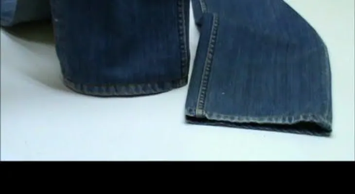 Una amiga me enseño este increíble método para acortar los pantalones, sin ir al modista