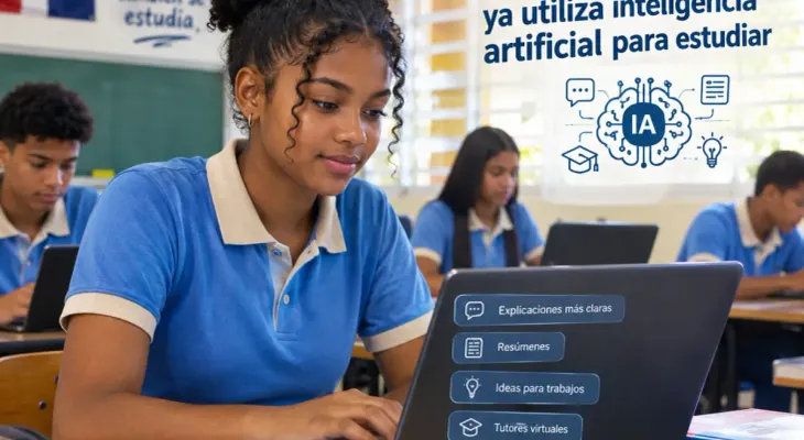 La mitad de los estudiantes dominicanos usa IA para estudiar, revela PISA 2025