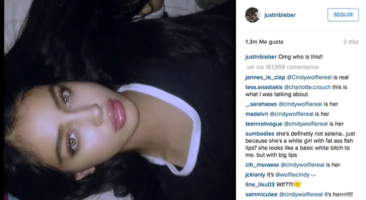 La chica en Instagram que le gustó a Justin Bieber está abrumada con la atención