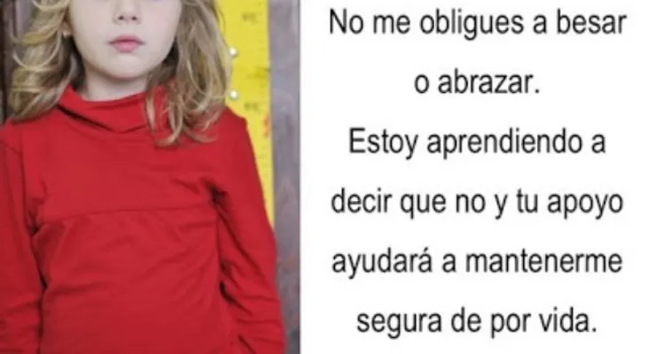 El meme más importante sobre no obligar a los niños a saludar, que se ha compartido más de 150 mil veces