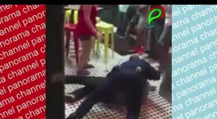 Un violento arresto al estilo lucha libre