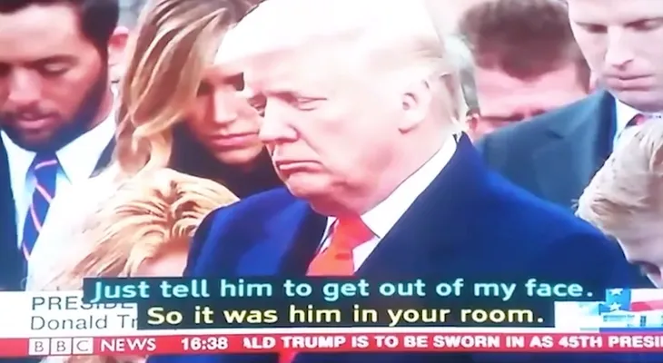 El papelón de la BBC durante el acto de asunción de Donald Trump