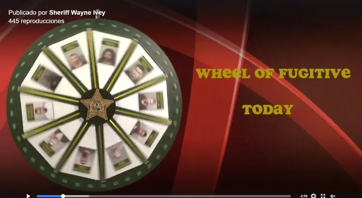 Jefe policial en Florida exhibe fugitivos con una ruleta en Facebook 