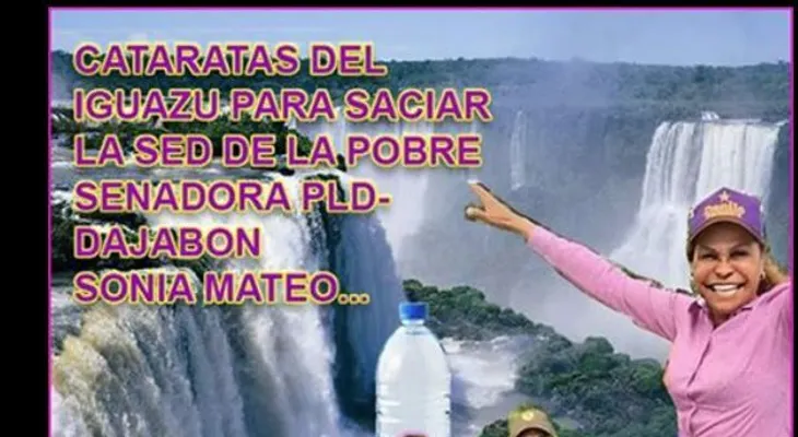 Agua de las cataratas de Iguazú para Sonia