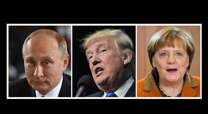 Trump enfrenta fuertes desafíos con Merkel y Putin en su segundo viaje a Europa