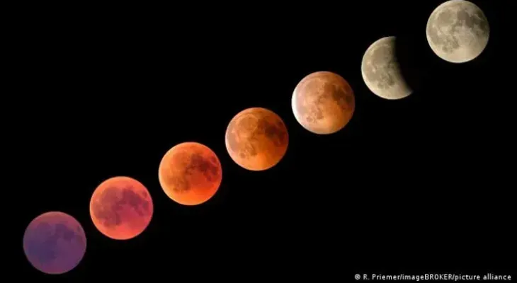 La luna se teñirá de rojo en SD, desde las 2:00 hasta las 8:04 de la mañana; será el eclipse más largo del siglo