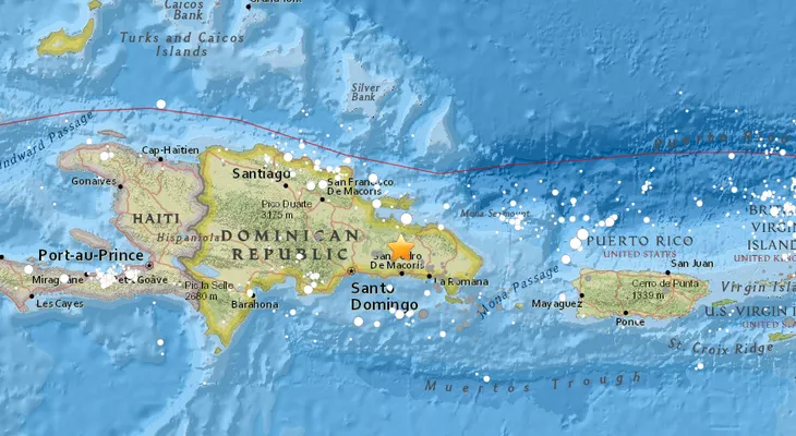 Se registra un sismo de 4,7 en República Dominicana