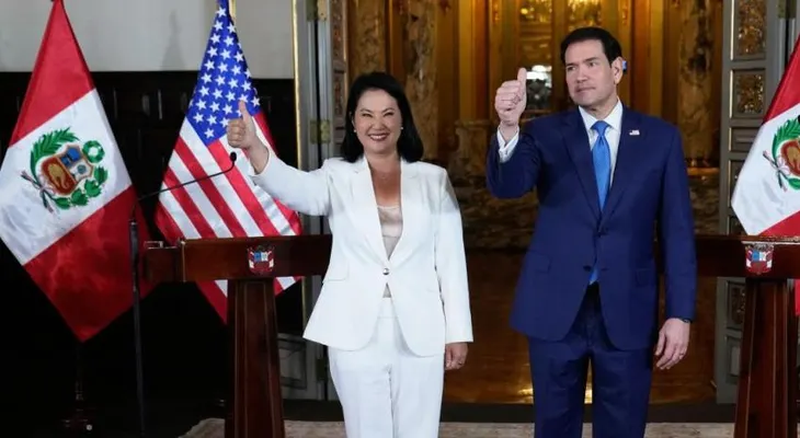 Perú se suma al Escudo de las Américas tras reunión de Fujimori con Marco Rubio