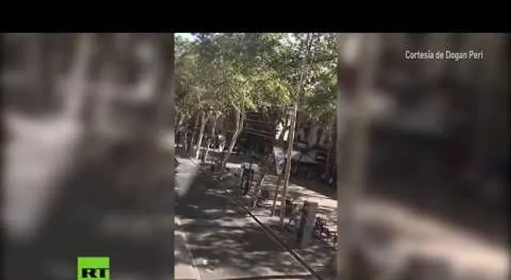 Las primeras imágenes del atentado en Barcelona