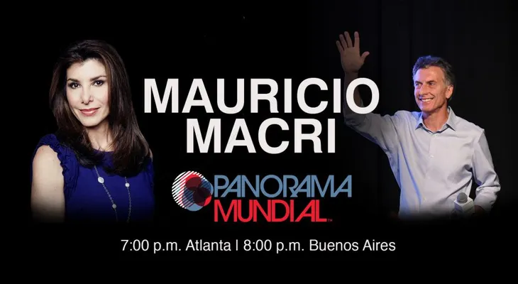Mauricio Macri habla con Patricia Janiot
