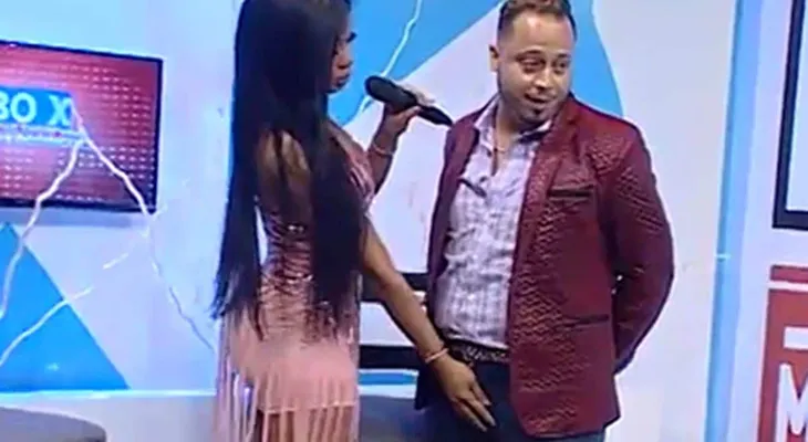 Una dominicana generó un escándalo en TV con su atrevida "búsqueda de pepinos"