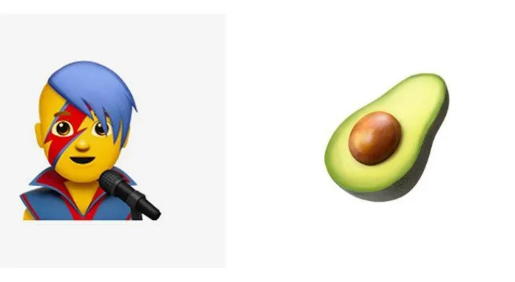 ¿Qué tienen en común los aguacates y David Bowie? Son nuevos emojis