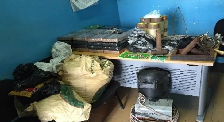DICAN desmantela laboratorio de drogas y ocupa 45 kilos de presunta cocaína