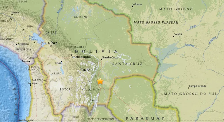 Un sismo de magnitud 6,0 sacude Bolivia