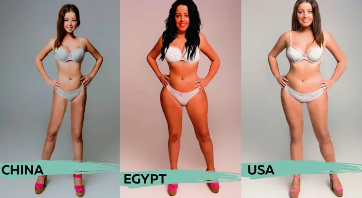 Así es el cuerpo ideal; según la percepción de 18 países
