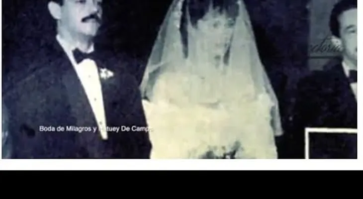 "La boda de la década de los 80's": Milagros Germán y Hatuey Decamps