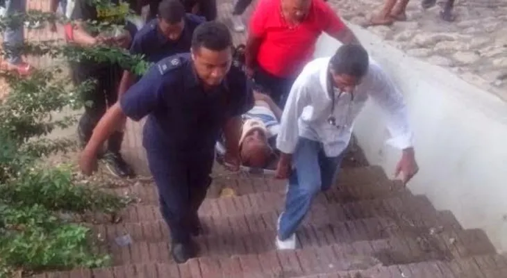 Luis (El Pinguino) se lanza de puente por 2da ocasión y sobrevive