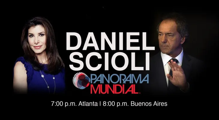 Daniel Scioli habla con Patricia Janiot