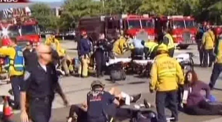 Calculan en 14 muertos y 17 heridos en balacera en EEUU