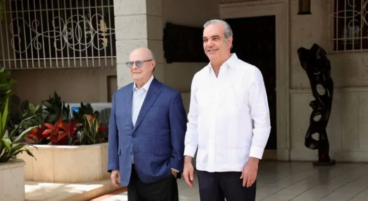 Abinader destaca unidad nacional ante crisis haitiana tras reunirse con Hipólito