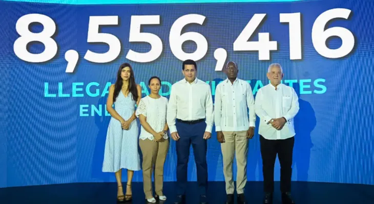 Turismo dominicano alcanza récord de 8.5 millones de visitantes en ocho meses