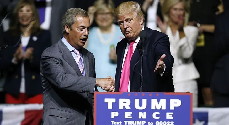 Trump quiere al promotor del brexit; como embajador de Reino Unido en EE.UU.
