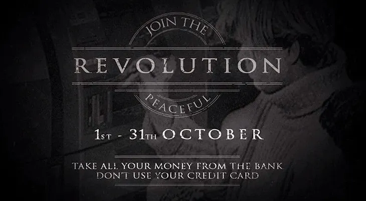 Octubre Negro: Anonymous anuncia una revolución pacífica contra los bancos