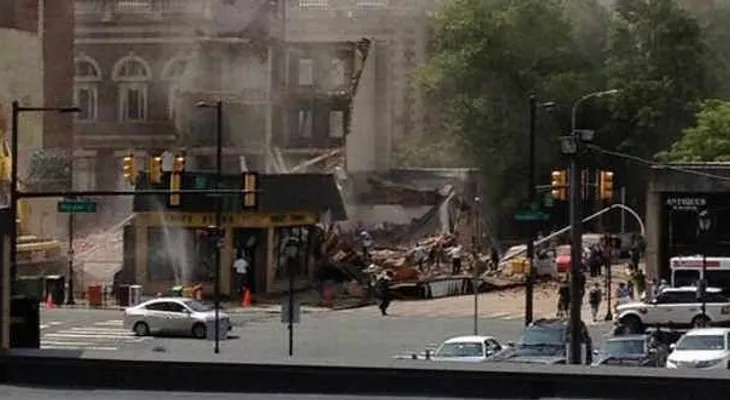 Al menos 10 personas atrapadas en el derrumbe de un edificio en Filadelfia