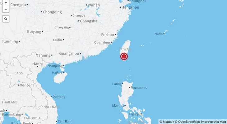 Sismo de magnitud 6,4 sacude Taiwán