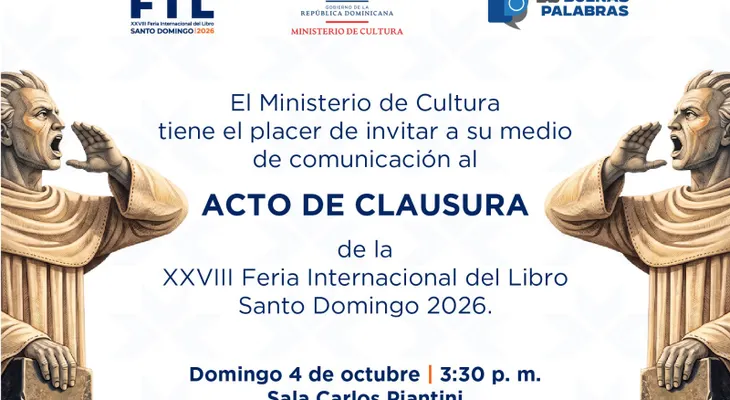 Invitación ACTO DE CLAUSURA de la FILSD 2026