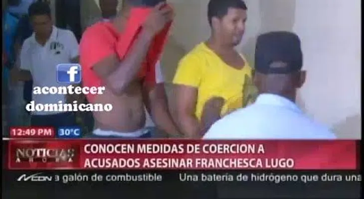 Un año de prisión asesinos de Franchesca. Mira como se tapan la cara 