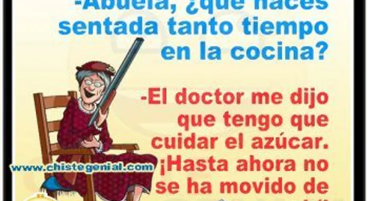 Que haces tanto tiempo sentada en la cocina 