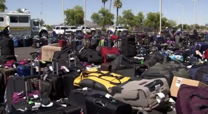 3.000 maletas quedan estancadas en el aeropuerto de Phoenix por problemas técnicos