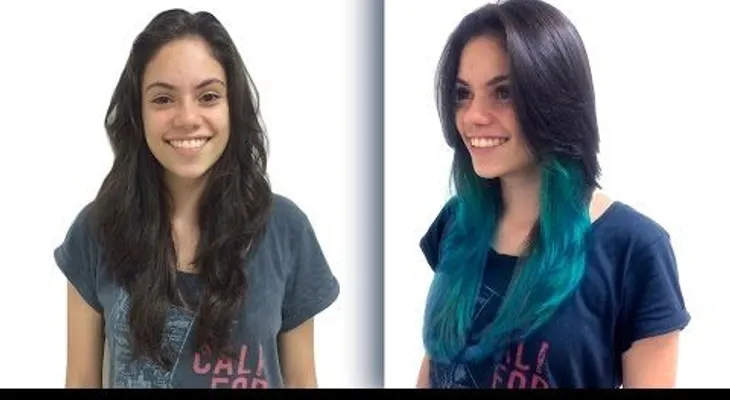 Cómo hacer las mechas californianas Azul o Verde? (VIDEO)