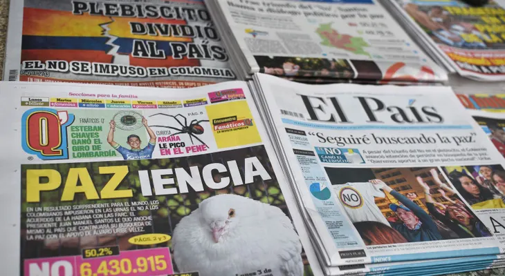 EE.UU. elogia el plebiscito en Colombia y dice que habrá que tomar "decisiones difíciles"