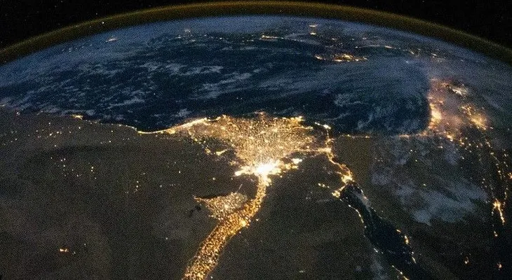 Una sorprendente imagen del río Nilo captada desde el espacio 