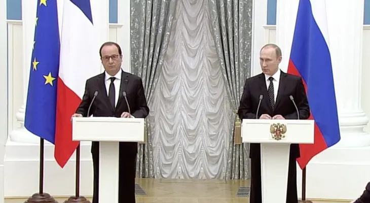 Versión completa: Rueda de prensa de Vladímir Putin y François Hollande (VIDEO)