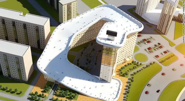 Slalom House: construyen pendiente de esquí sobre bloque de apartamentos