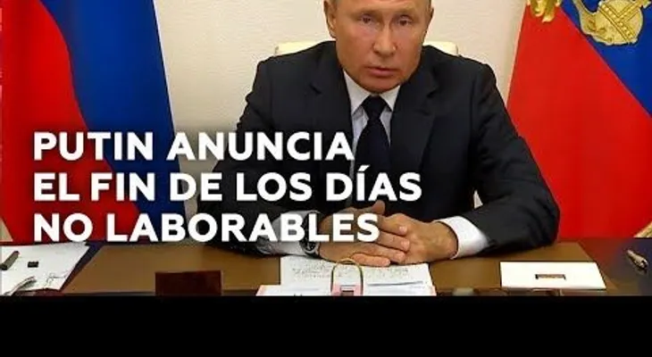 Presidente Putin anuncia reintegración al trabajo en Rusia, pero "la lucha contra la pandemia no termina 
