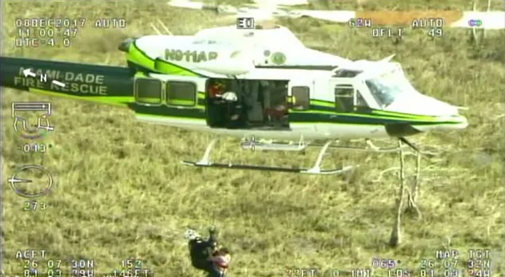 Increíble rescate en un parque natural de Florida de dos amigos perdido durante siete días