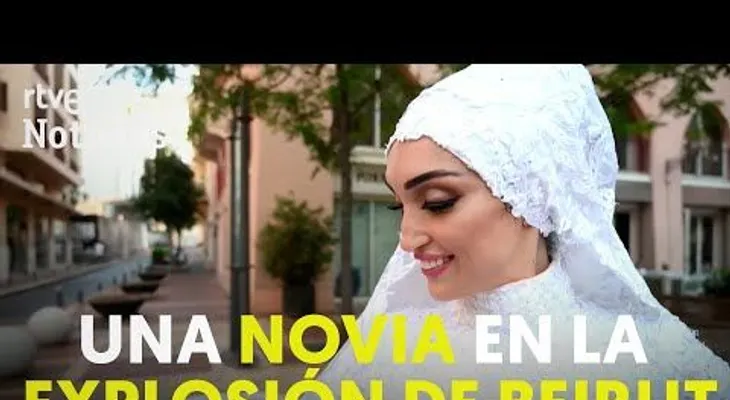 Una novia posaba sonriente antes de la explosión de BEIRUT 