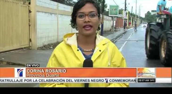 Provincia Duarte azotada nuevamente por fuertes lluvias