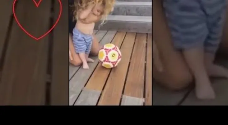 Bebé de Shakira golpea el balón a los 6 meses 
