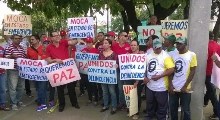 Comunitarios de Moca marchan contra la criminalidad