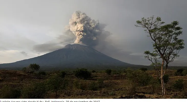 La erupción del volcán Agung podría enfriar el planeta temporalmente
